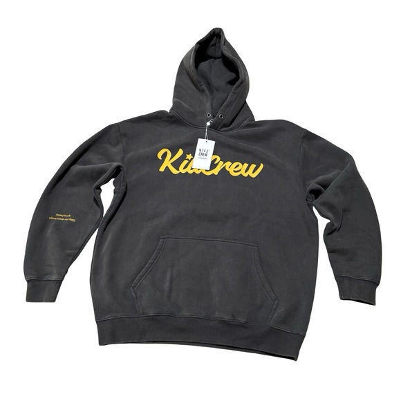 Kill Crew Other - NWT Kill Crew Men's Oversized Luxury Collection Script Hoodie Size L 25 x 29